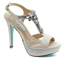 wedding photo - Blue by Betsey Johnson Luxe Jeweled Sandals