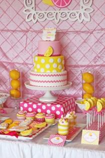 wedding photo - Pink Lemonade Themed Birthday Party Via Kara's Party Ideas KarasPartyIdeas.com Printables, Invitation, Cake, Decor, Favors, Cupcakes, Recipes, And More!   party   (17