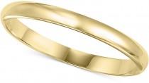 wedding photo - 14k Gold Ring, 2mm Wedding Band