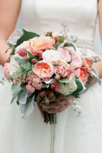wedding photo - Ranunculus And Berry Bouquet