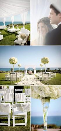wedding photo - White Wedding At Montage Laguna Beach By Jasmine Star