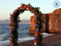 wedding photo -  Beach wedding wedding arch