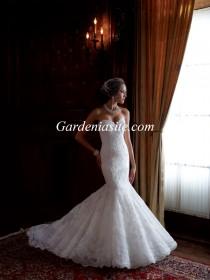 wedding photo -  Trumpet/Mermaid Sweetheart Court Train Applique Tulle Wedding Dress 2014