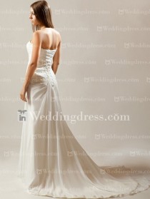 wedding photo - Sweetheart Wedding Dress With Lace BC152