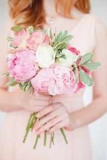 wedding photo - Duck egg blue and blush pink bridesmaid inspiration - Wedding Sparrow 