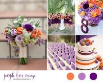 wedding photo - Inspiration board: Viola e arancione