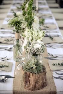 wedding photo - Greenery Tablescapes