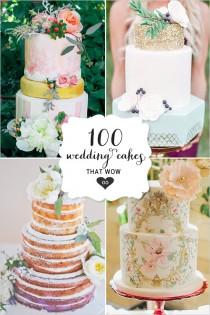 wedding photo - 100 Wedding Cakes That WOW - The Wedding Chicks