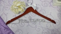 wedding photo -  Personalized Wire Hanger Wedding Hanger Wedding Photo Prop Custom