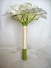 wedding photo - Wedding Flower Calla Lily Single Stem Sample Table Dec