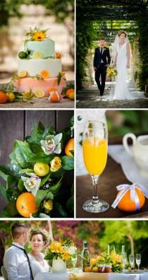 wedding photo - Trendy Wedding, blog idées et inspirations mariage ♥ French Wedding Blog: Mariage méditerrannéen orange & citron {inspiration}