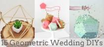 wedding photo - Geometric Wedding DIY Roundup