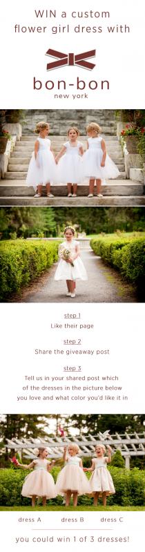 wedding photo - Win a Flower Girl Dress from Bon-Bon New York