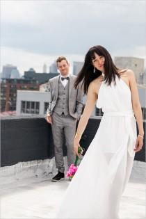 wedding photo - Micro Budget Rooftop Wedding
