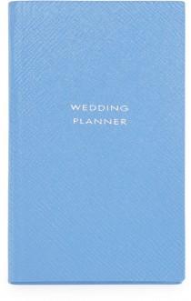wedding photo - Smythson "Wedding Planner" Panama Notebook, Blue