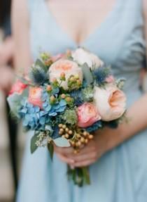 wedding photo - Something Blue: Blue Wedding Flowers