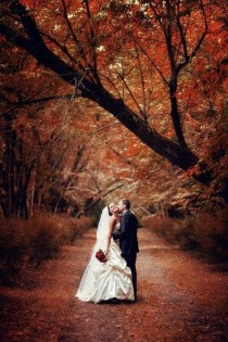wedding photo - Burgundy Fall Wedding Inspiration
