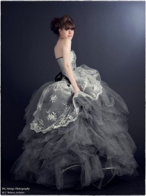 wedding photo - A Whimsical Fairytale Ball Gown Rhinestones And Tulle Cinderella Couture