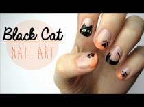 wedding photo - Nail Art For Halloween: Black Cat Design!