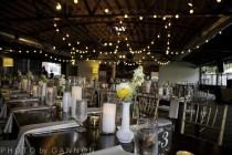 wedding photo - How To Create DIY Autumn Wedding Ambiance With Uplighting