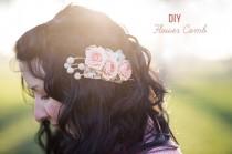 wedding photo - DIY : barrette à fleurs pour une coiffure romantique - Mariage.com - Robes, Déco, Inspirations, Témoignages, Prestataires 100% Mariage
