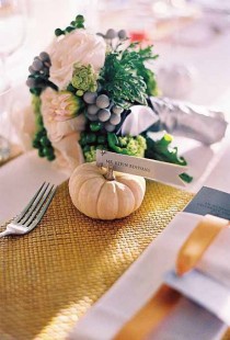 wedding photo - How To Use Pumpkins In Your Fall Wedding