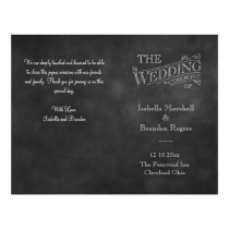 wedding photo - Chalkboard Wedding Program
