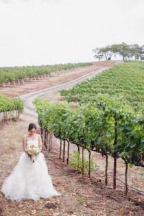 wedding photo - Romantic Blushing Affair In Wine Country
