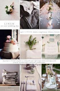 wedding photo - Using lovely linens on your wedding day