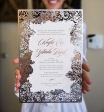 wedding photo - Super Unique Laser Cut Wedding Invitations