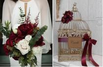 wedding photo - Burgundy and Wine Wedding Color Combination