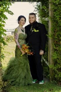 wedding photo - Megan & Marhsall's intimate, gothic, and spooky wedding