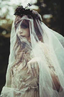 wedding photo - Festival Brides Get the Heebie-Jeebies: The Eerie Words of Edgar Allan poe
