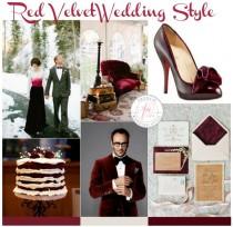 wedding photo - Red Velvet Wedding Style