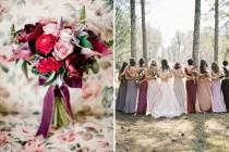 wedding photo - Berry Red and Blackberry Autumnal Wedding Inspiration 