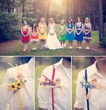 wedding photo -  Rainbow Wedding