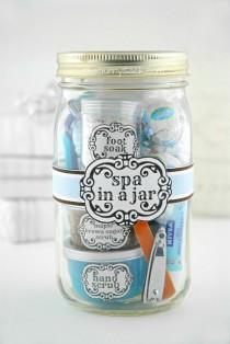 wedding photo - Spa In A Jar ~ Gifts In A Jar