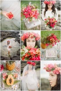 wedding photo - Tropical Hawaiian Bridal Inspiration Shoot