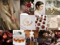 wedding photo - Pomegranate and Gold Wedding :: Wedding Inspiration Board