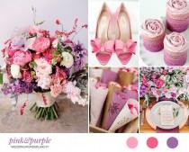 wedding photo - Inspiration board: Sfumature di rosa e viola