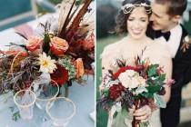 wedding photo - Copper, cinnamon and red barn wedding inspiration for fall 
