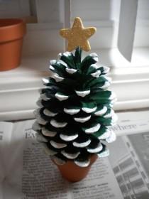 wedding photo - How to Make Pine Cone Christmas Tree - DIY & Crafts - Handimania