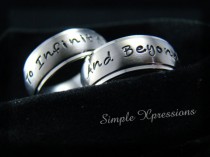 wedding photo -  2 Rings To Infinity And Beyond Rings - Beautiful Ring Photo