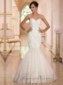 wedding photo -  Elegant Sweetheart Handcrafted Lace Appliques Mermaid Designer Wedding Dresses