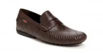 wedding photo - GUCCI San Marino' Brown Leather Guccissima GG Driving Loafer Shoes