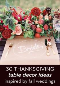 wedding photo - 30 Fabulous Fall Wedding Tablescapes To Inspire Your Thanksgiving Table Decor