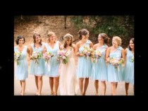 wedding photo -  2015 Baby Blue Bridesmaid Dresses Collection