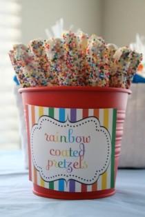 wedding photo - Rainbow Birthday Parties! - Kara's Party Ideas - The Place For All Things Party