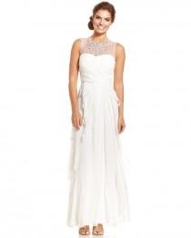 wedding photo - Adrianna Papell Embellished Tiered Chiffon Gown