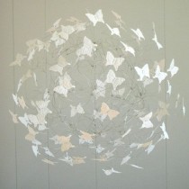 wedding photo - Butterfly Wedding, Nursery Baby Mobiles, Crib Mobiles, Baby Girls Room, Mobiles With Butterflies